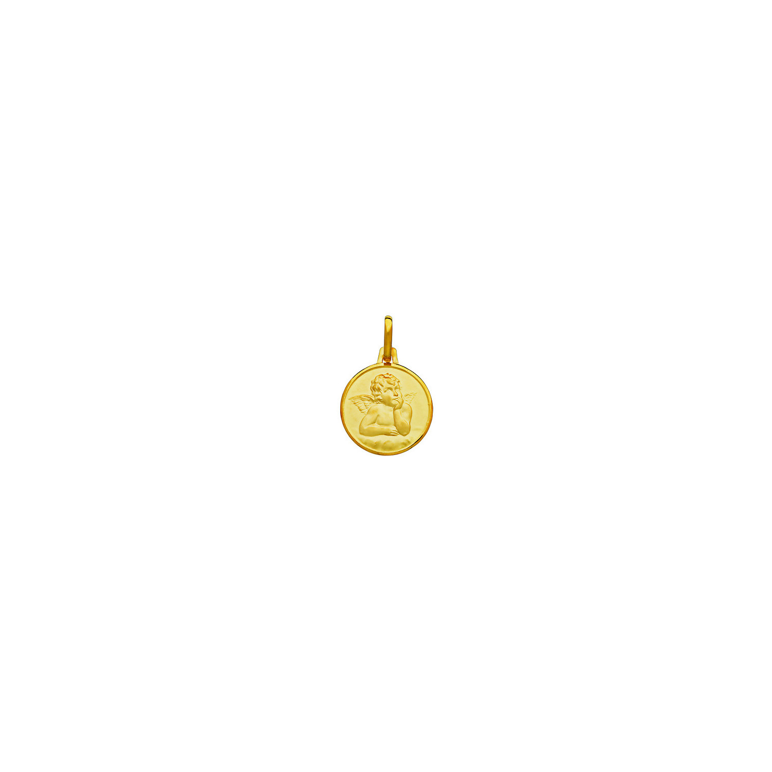 Médaille ange Raphaël or jaune 18 carats