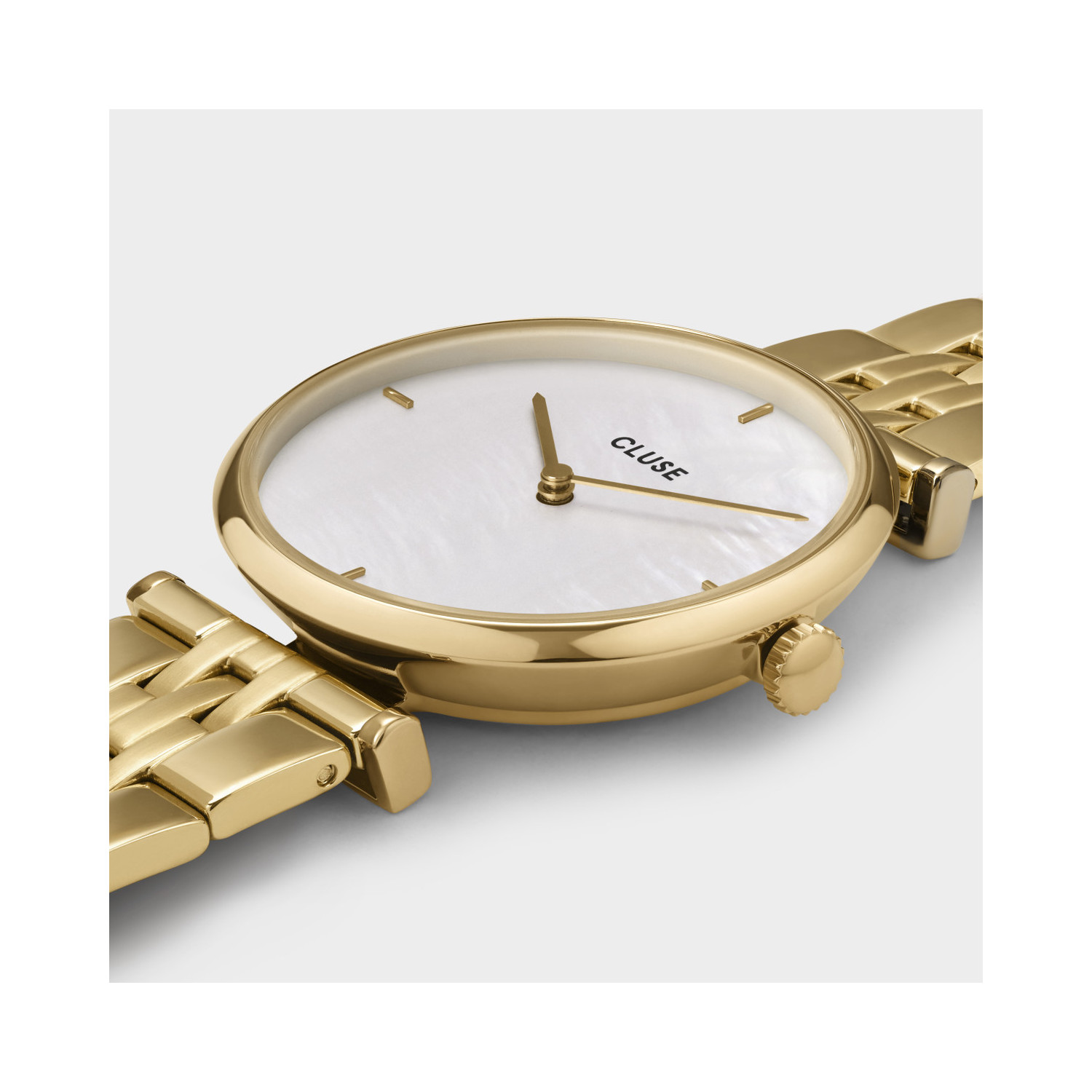 Montre femme Cluse Triomphe gold white pearl/gold