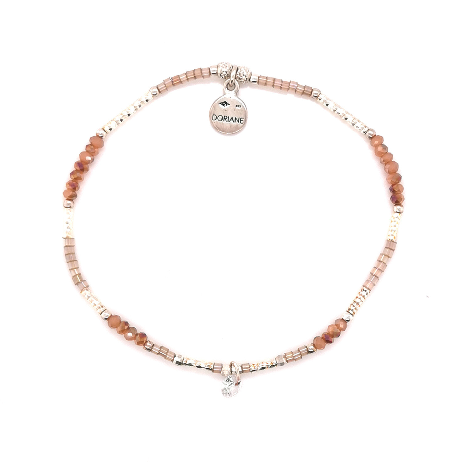 Bracelet Doriane Elastiqué , Oz et perles