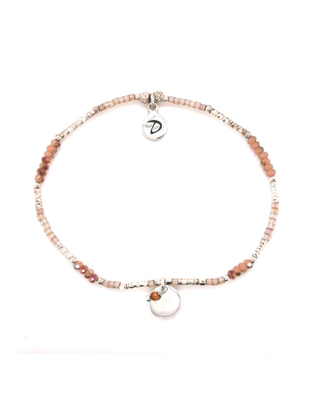 Bracelet Doriane Elastiqué Perles et Pastille