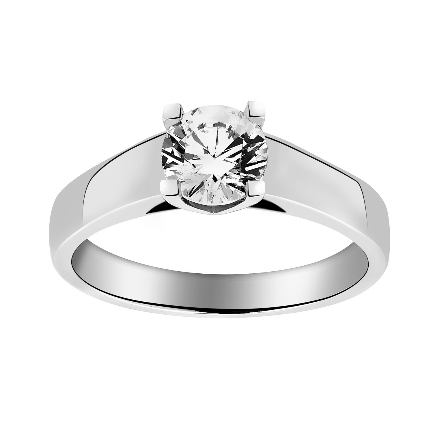 Solitaire Brillaxis or 18 carats diamant 4 griffes
0.70 ct