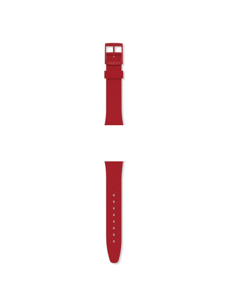 Bracelet de montre Swatch silicone rouge Lazered