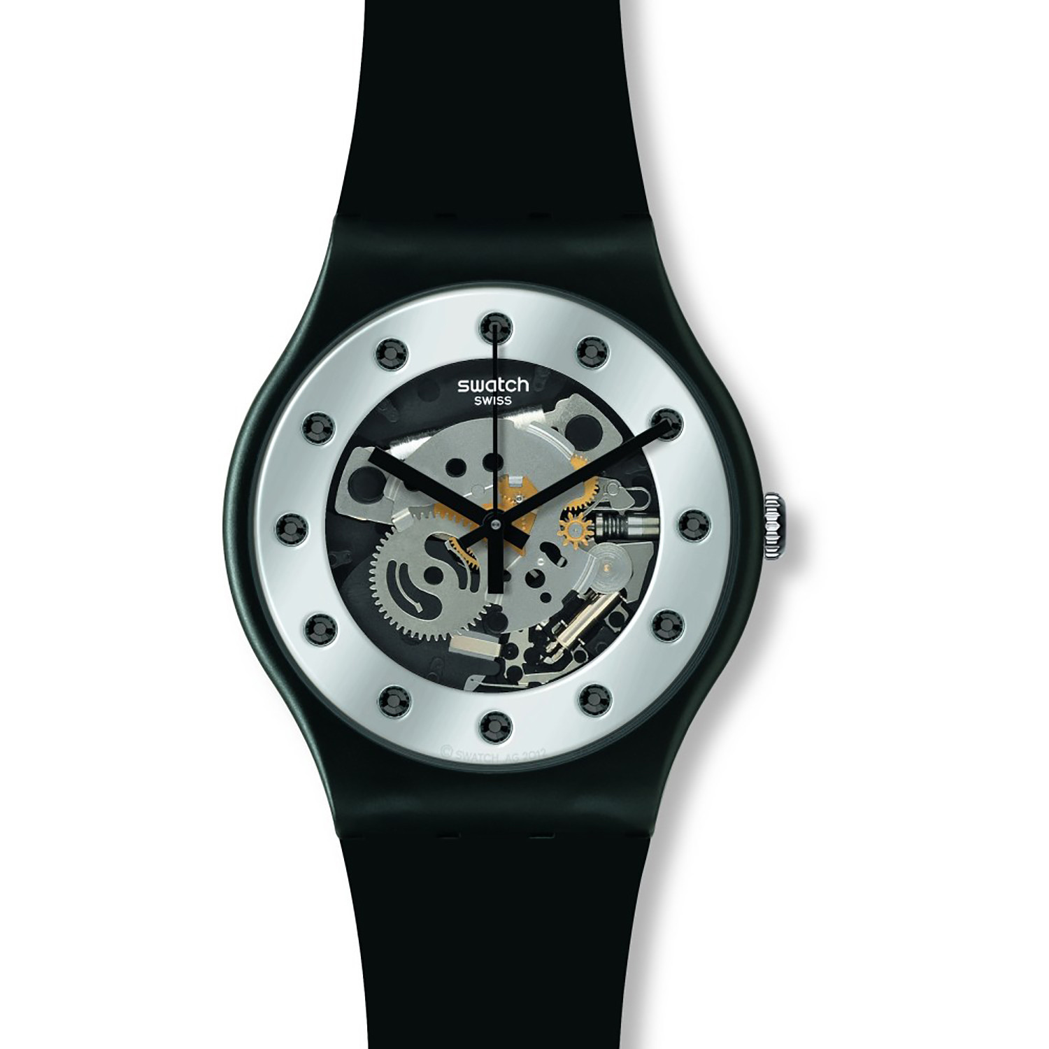 Montre Swatch Originals New gent Silver glam
collection Sparkling circle