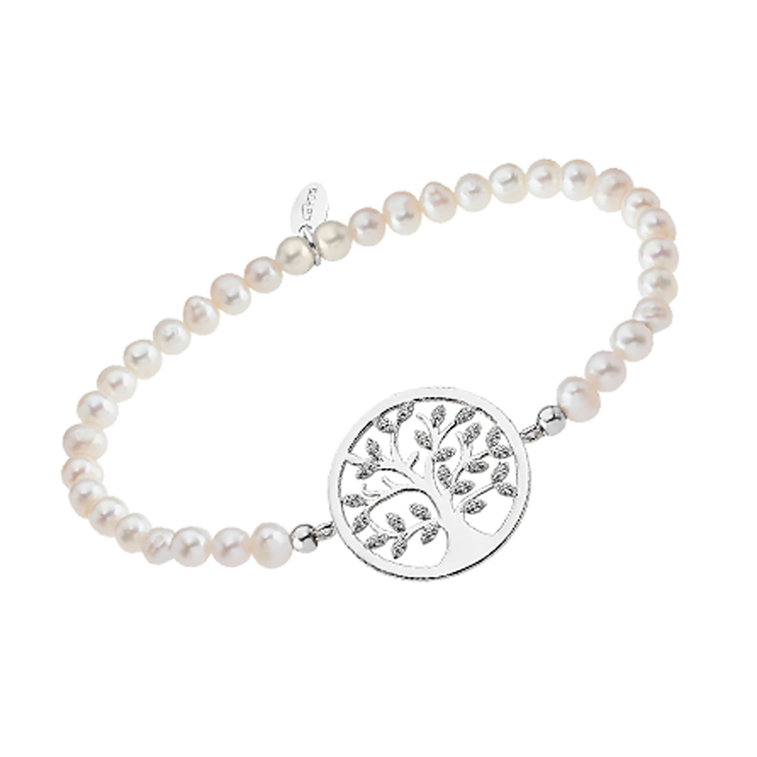 Bracelet Lotus Silver Collection Family Tree perles