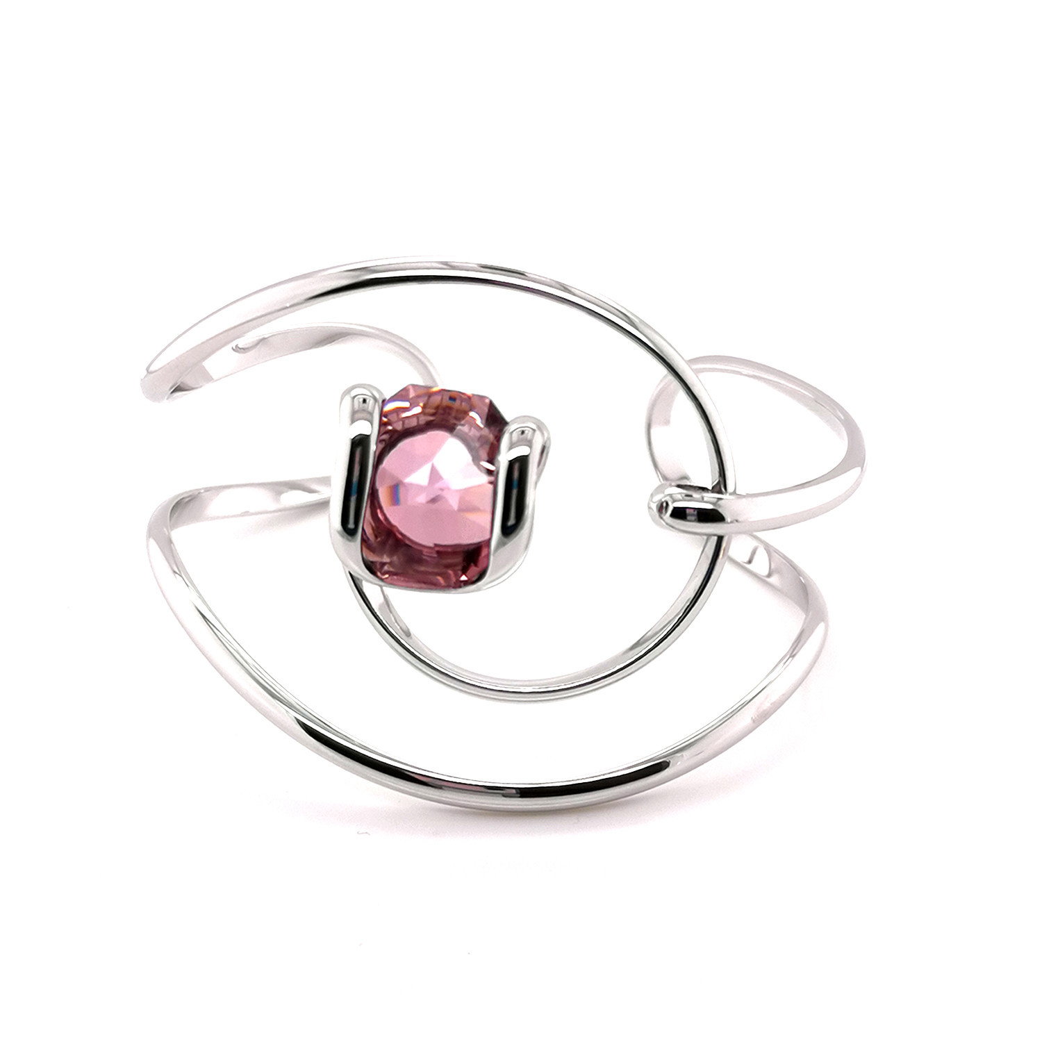 Bracelet jonc Marazzini Octagon Antique pink