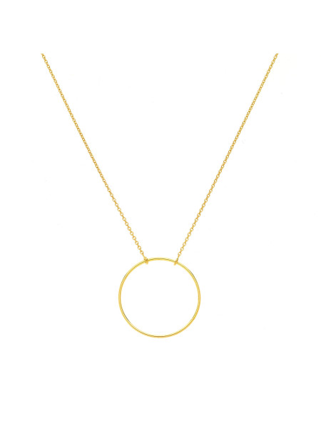 Collier cercle or jaune 18 carats 20 mm
