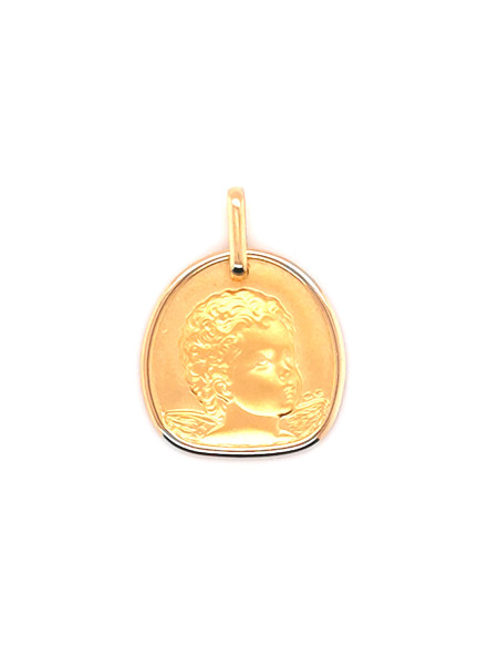 Médaille Brillaxis ange or jaune 18 carats