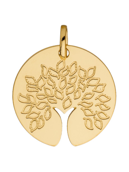 Médaille Brillaxis arbre de vie tronc découpé
or 18 carats