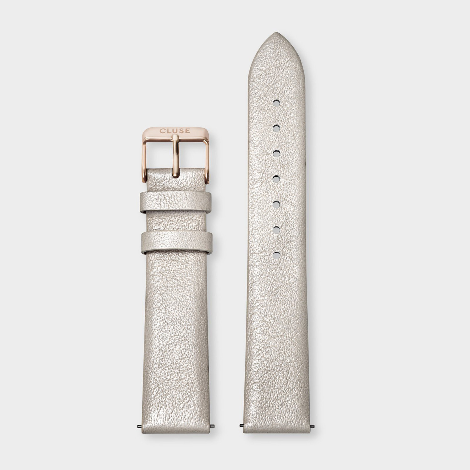Bracelet montre Cluse White Metallic/ Rose Gold
18 mm