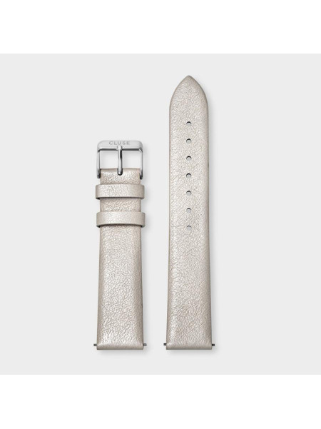 Bracelet montre Cluse White Metallic/Silver 18mm