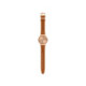 Montre femme Swatch Brown Quilted
collection Skin Irony