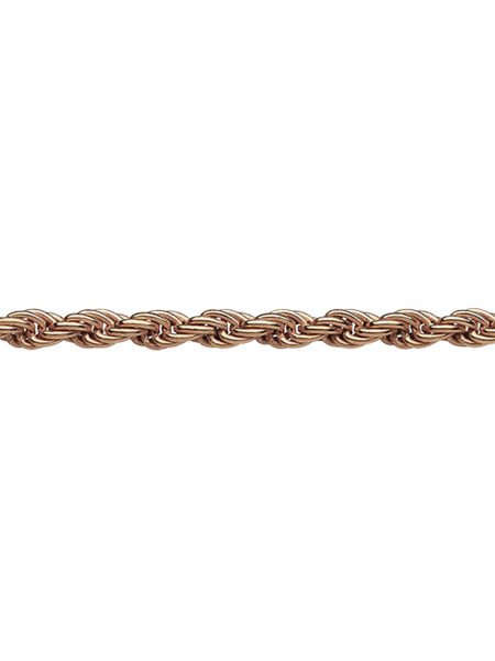 Collier corde OZ Bijoux plaqué or rose de 2.7mm