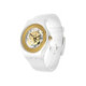 Montre femme Swatch golden rings white