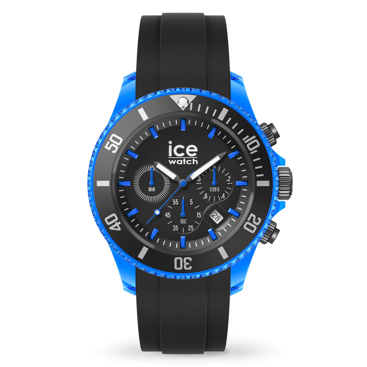 Montre Ice Watch chrono Black Blue extra large