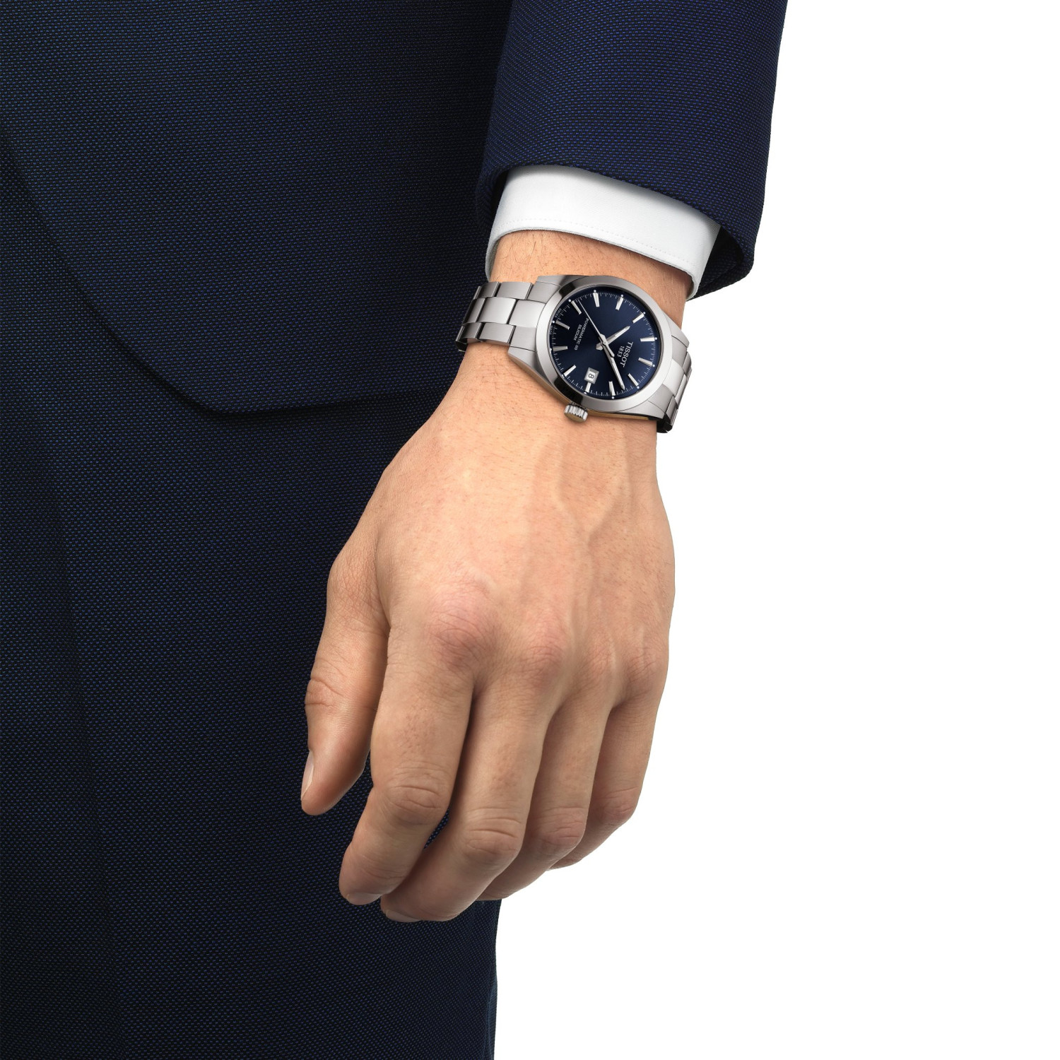 Montre Tissot Gentleman powermatic 80 silicium
cadran bleu