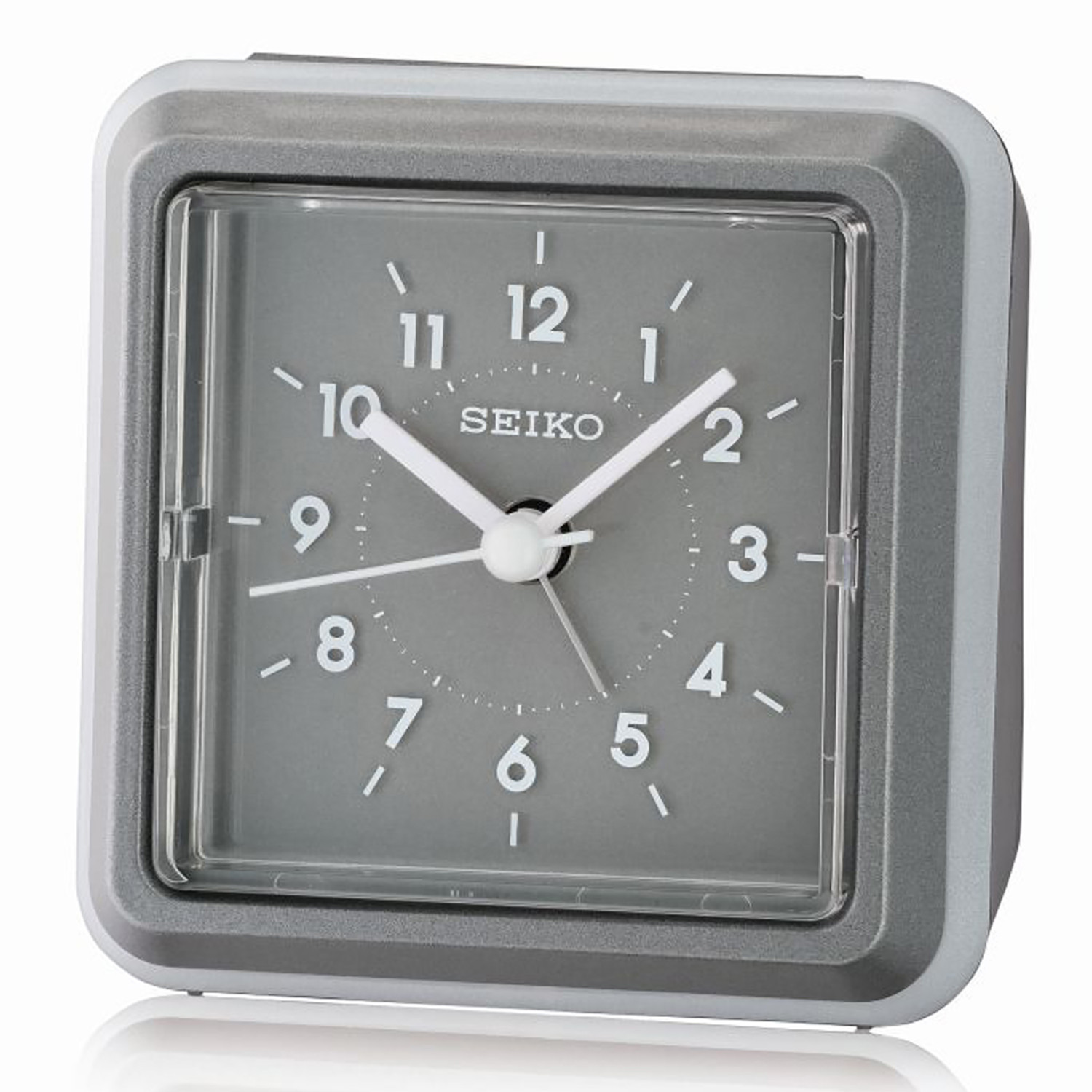 Réveil classique Seiko Clocks gris anthracite