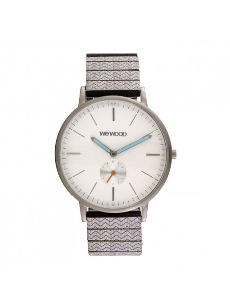 Montre bois Wewood Albacore silver white grey