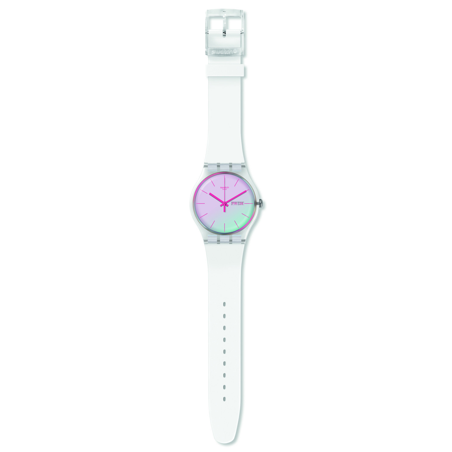 Montre femme Swatch Polawhite
collection Transformation