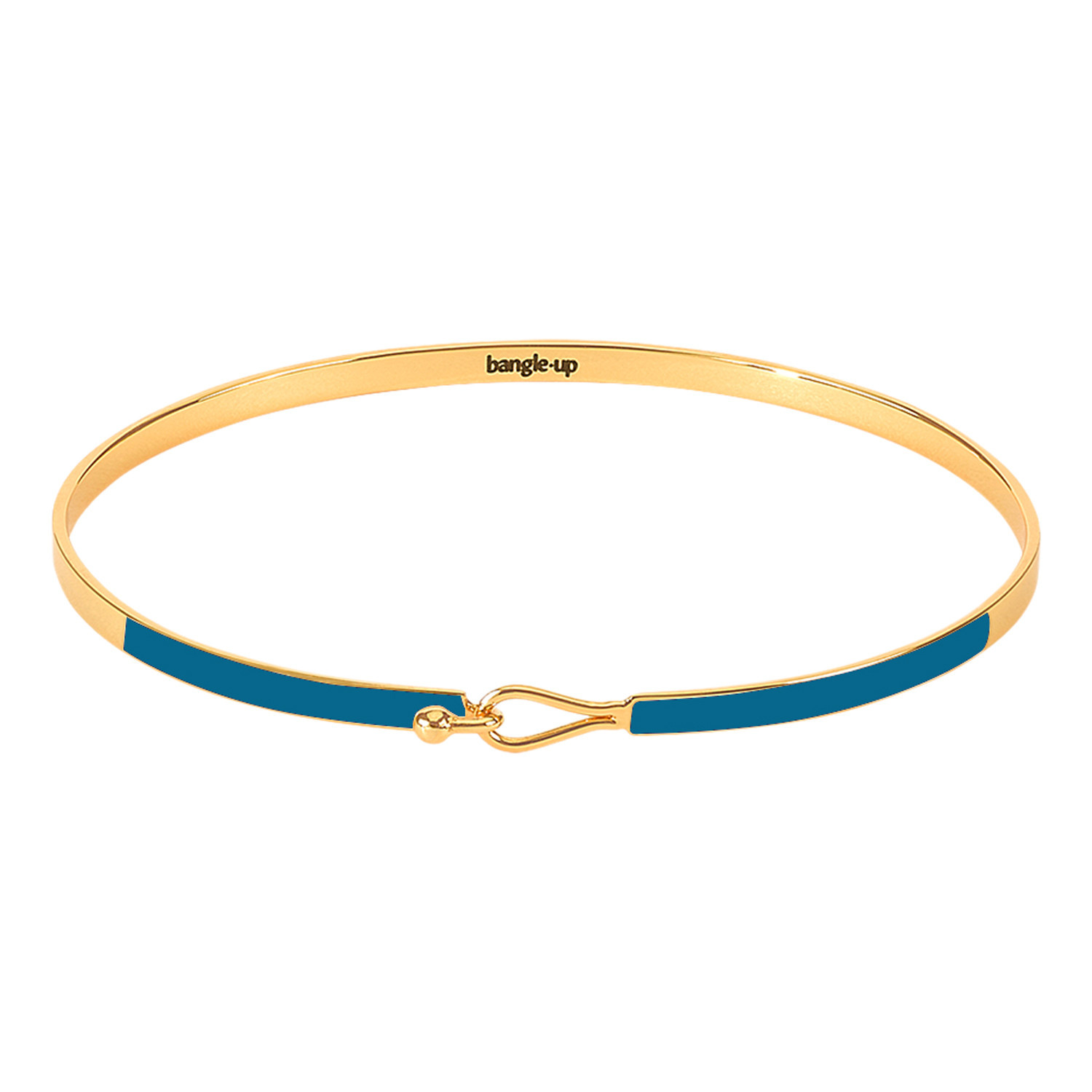 Bracelet jonc Lily bleu canard