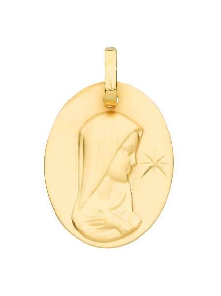 Médaille Brillaxis ovale vierge diamantée
1 étoile or jaune