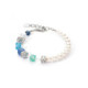 Bracelet Coeur de Lion Precious Fusion Pearls aqua