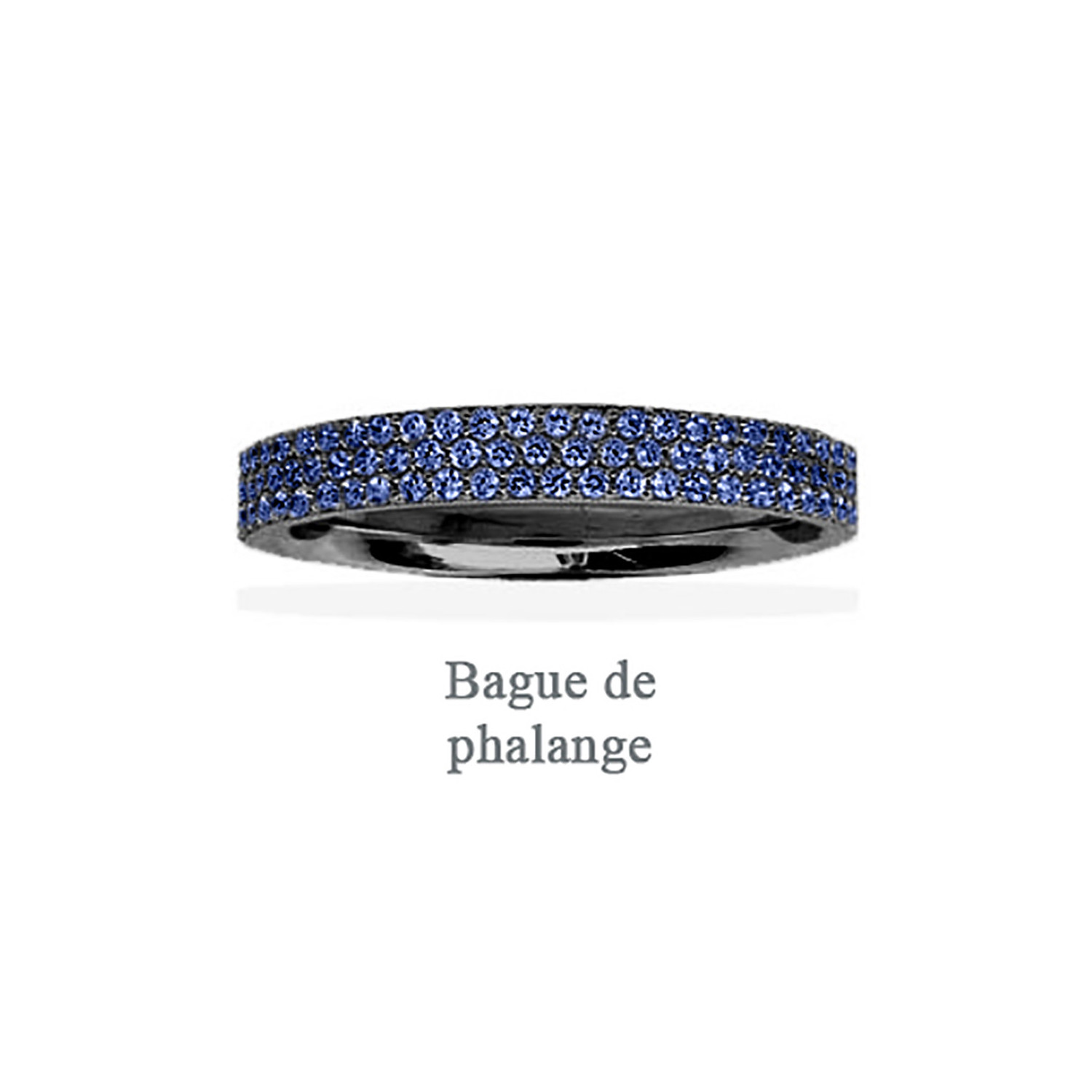 Bague de phalange APM Monaco pierres bleues
Collection croisette rose-44