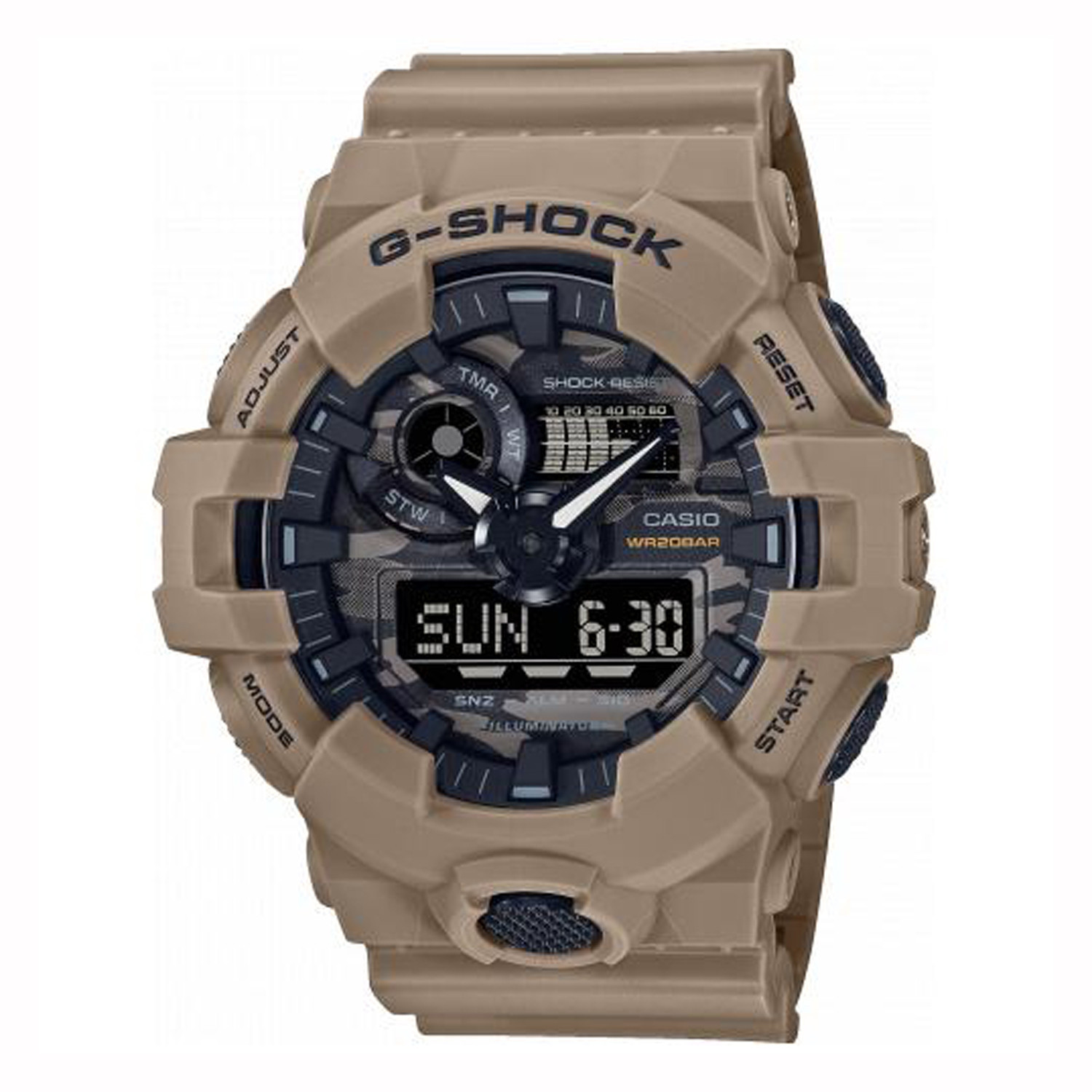 Montre Casio G-Shock analogique/numérique marron