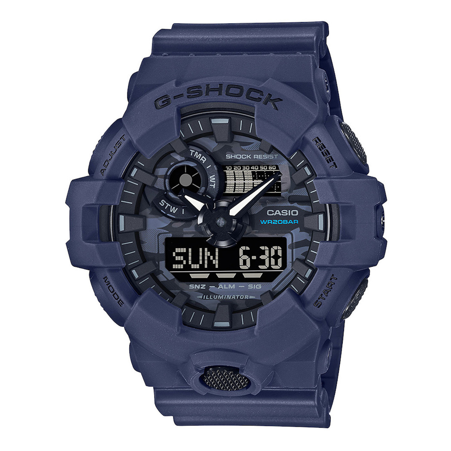 Montre Casio G-Shock analogique/numérique bleue