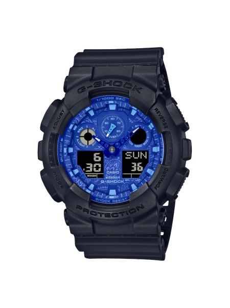 Montre Casio G-Shock analogique/numérique
noire/bleue