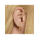 Boucles d'oreilles créoles PdPaola Rubi dorées