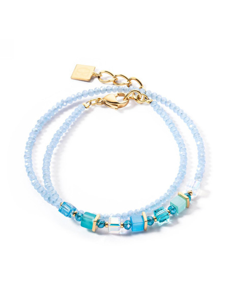Bracelet Coeur de Lion Joyful Colours Wrap turquoise
