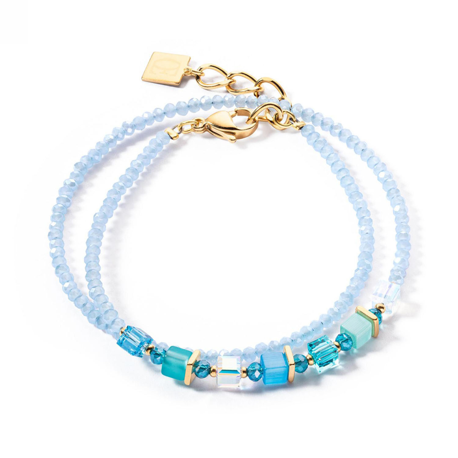 Bracelet Coeur de Lion Joyful Colours Wrap turquoise