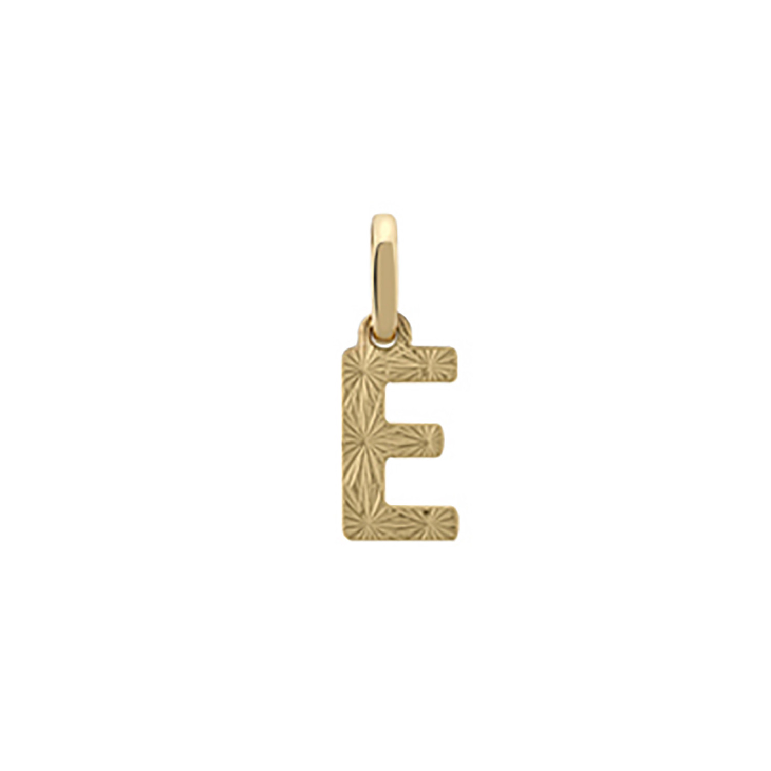 Pendentif Brillaxis initiale E or diamanté