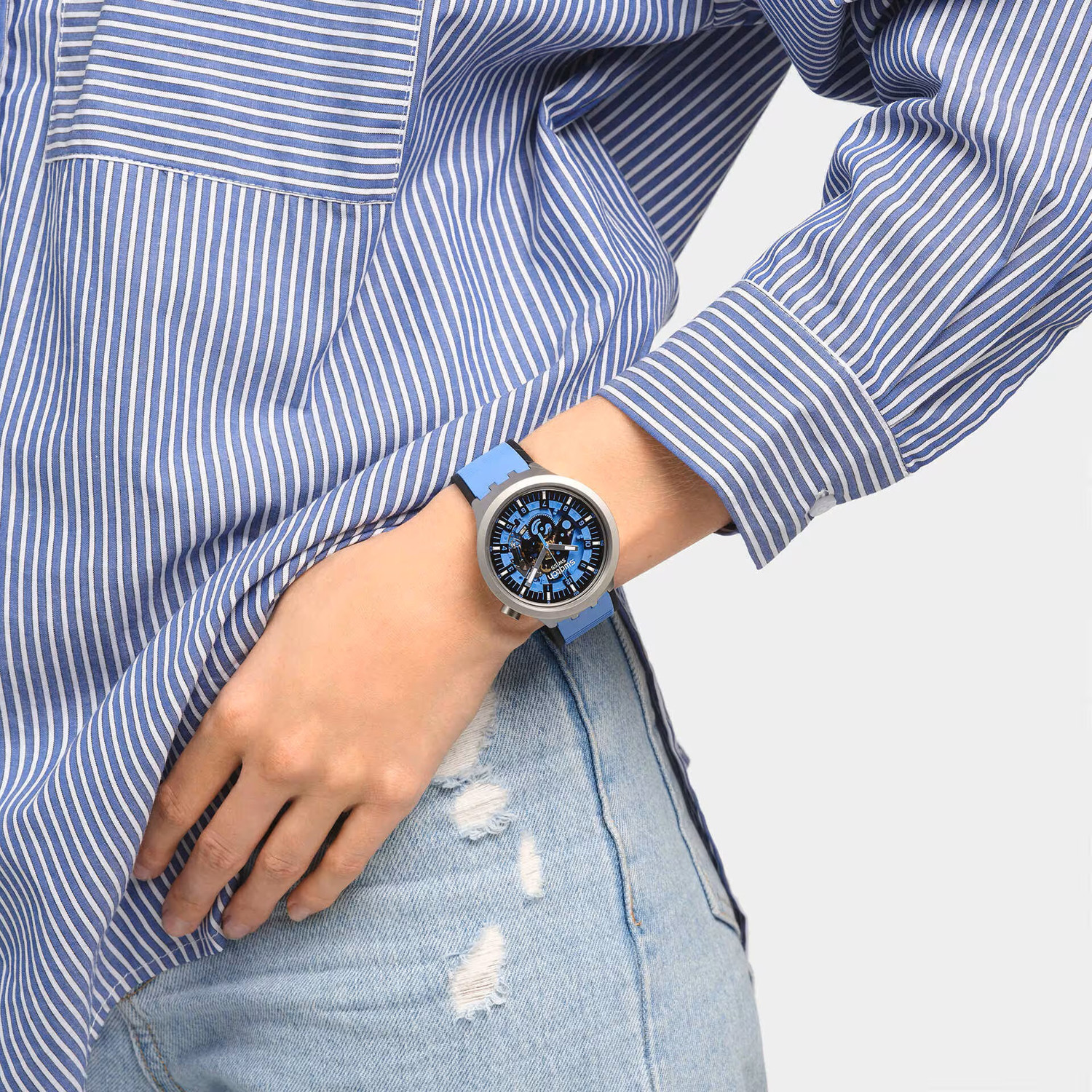 Montre Swatch Azure Blue Daze
collection Big Bold Irony