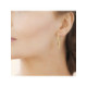 Boucles d'oreilles Créoles Brillaxis ciselées 30 mm