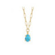 Collier Ania Haie Making Waves doré turquoise