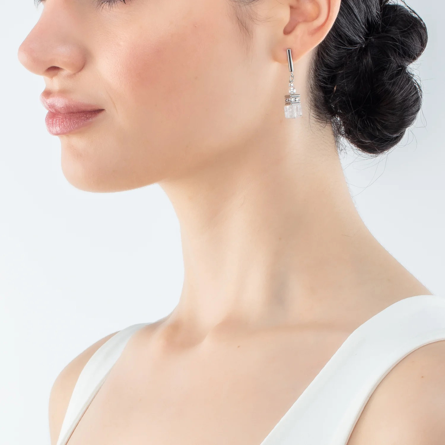 Boucles d'oreilles Coeur de Lion GéoCube Précious
Fusion pearls blanc