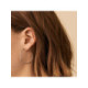Boucles d'oreilles créoles Agatha argent 40 mm