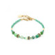 Bracelet Coeur de Lion Mini Cubes vert