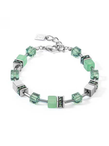Bracelet Coeur de lion GeoCUBE® Iconic Precious vert