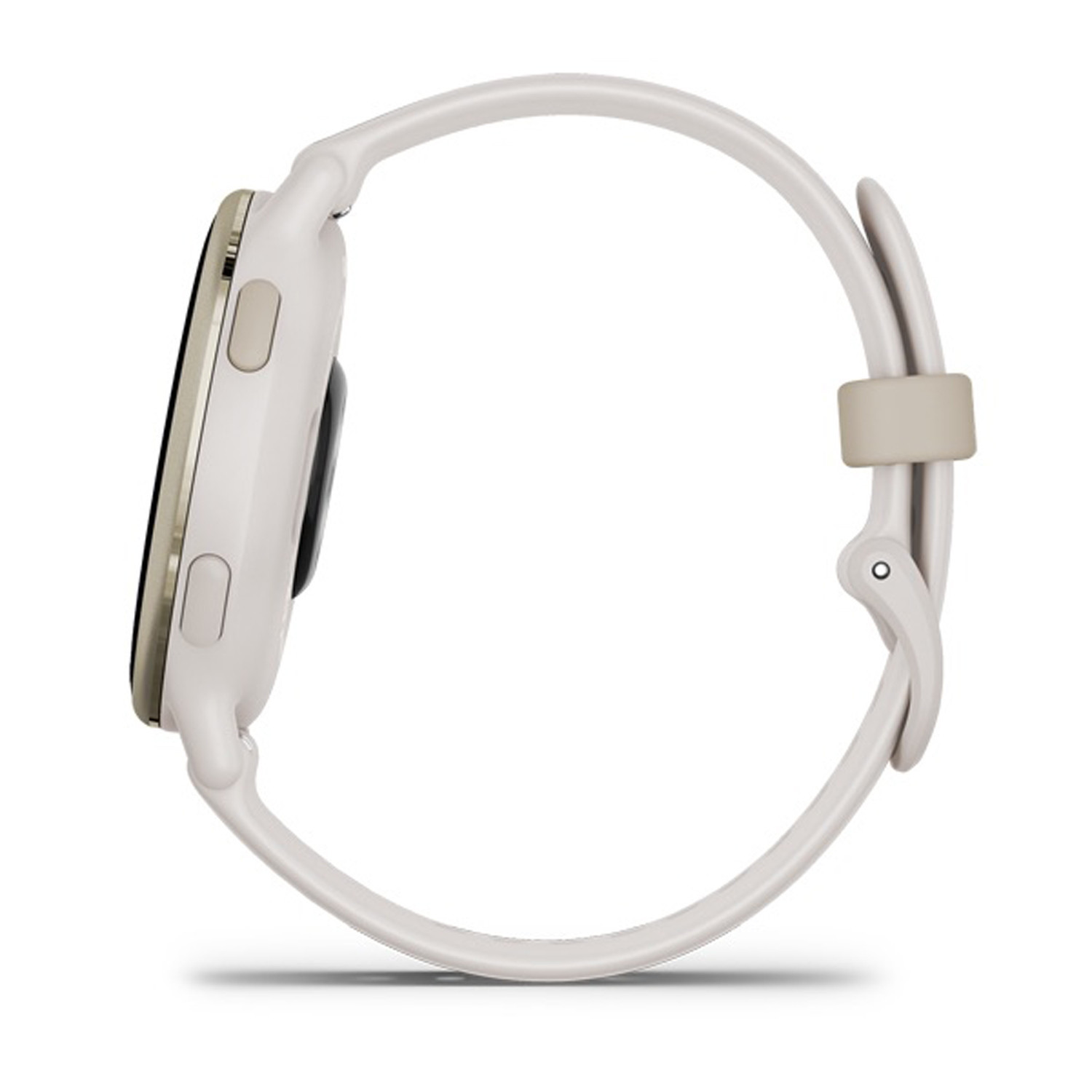 Montre connectée GARMIN vívoactive® 5
Boitier ivoire avec lunette Soft Gold et bracelet silicone ivoire