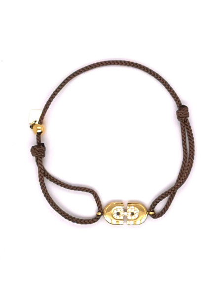 Bracelet Zag Bijoux coton et acier
8.6x16mm