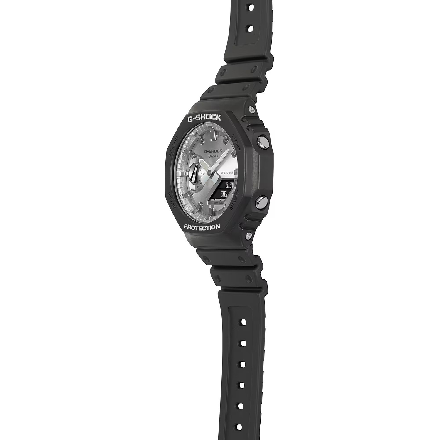 Montre CASIO G-shock bracelet noir cadran acier gris