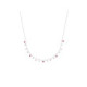 Collier Brillaxis argent pampilles roses