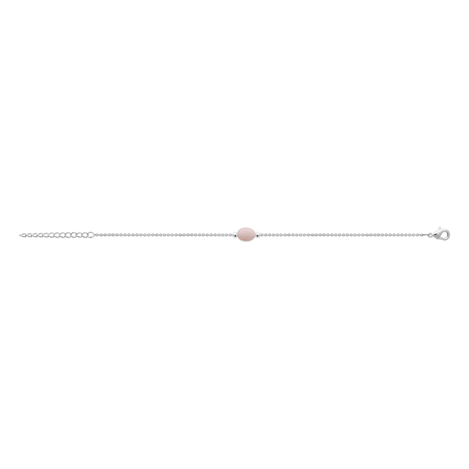 Bracelet Brillaxis argent quartz rose