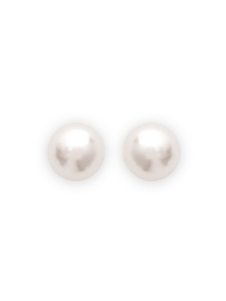 Boucles d'oreilles Brillaxis perles plaqué or 6mm