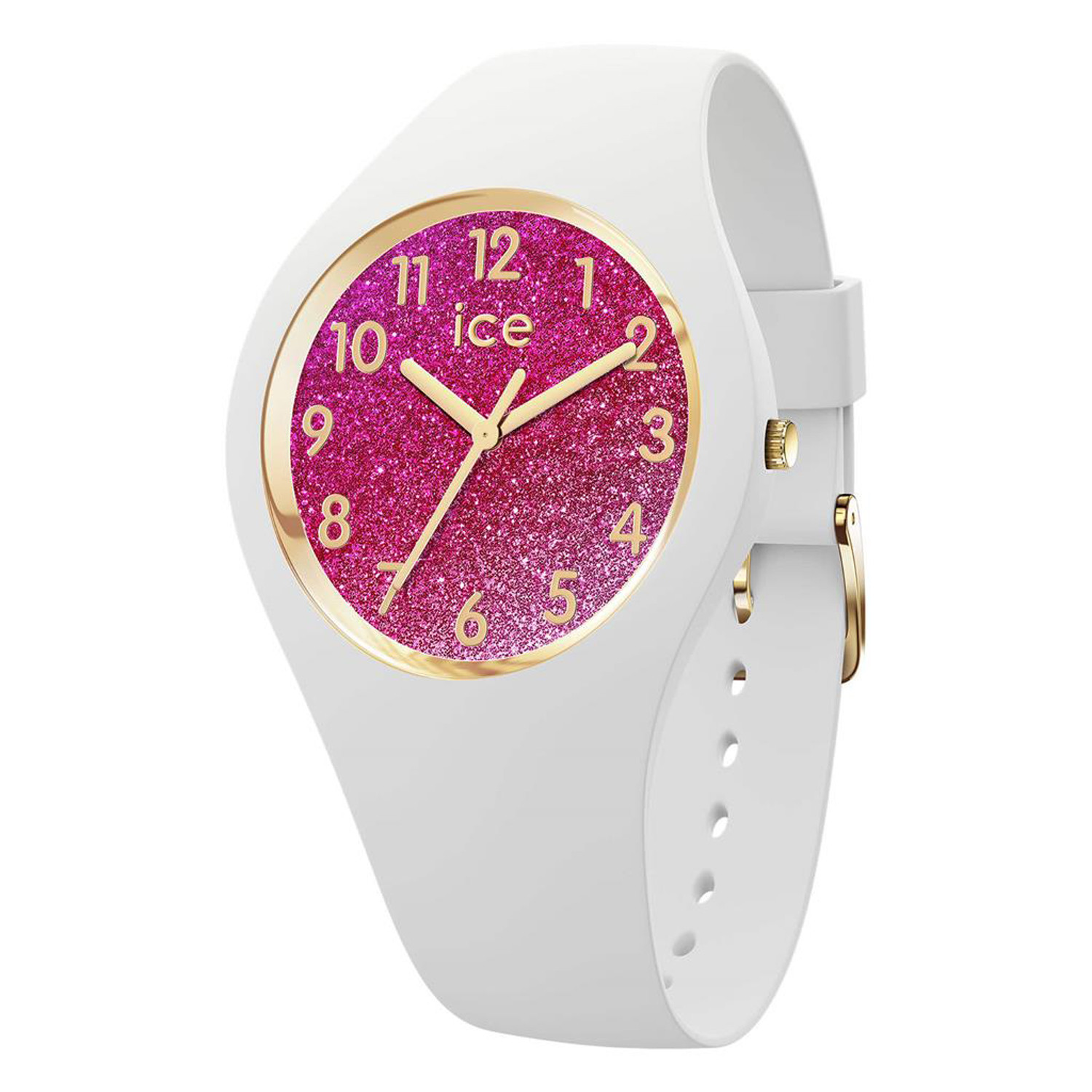 Montre femme Ice Watch glitter white pink S (34)