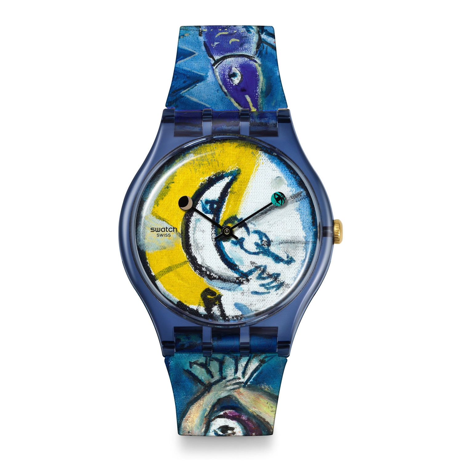 Montre Swatch Chagall's Blue Circus