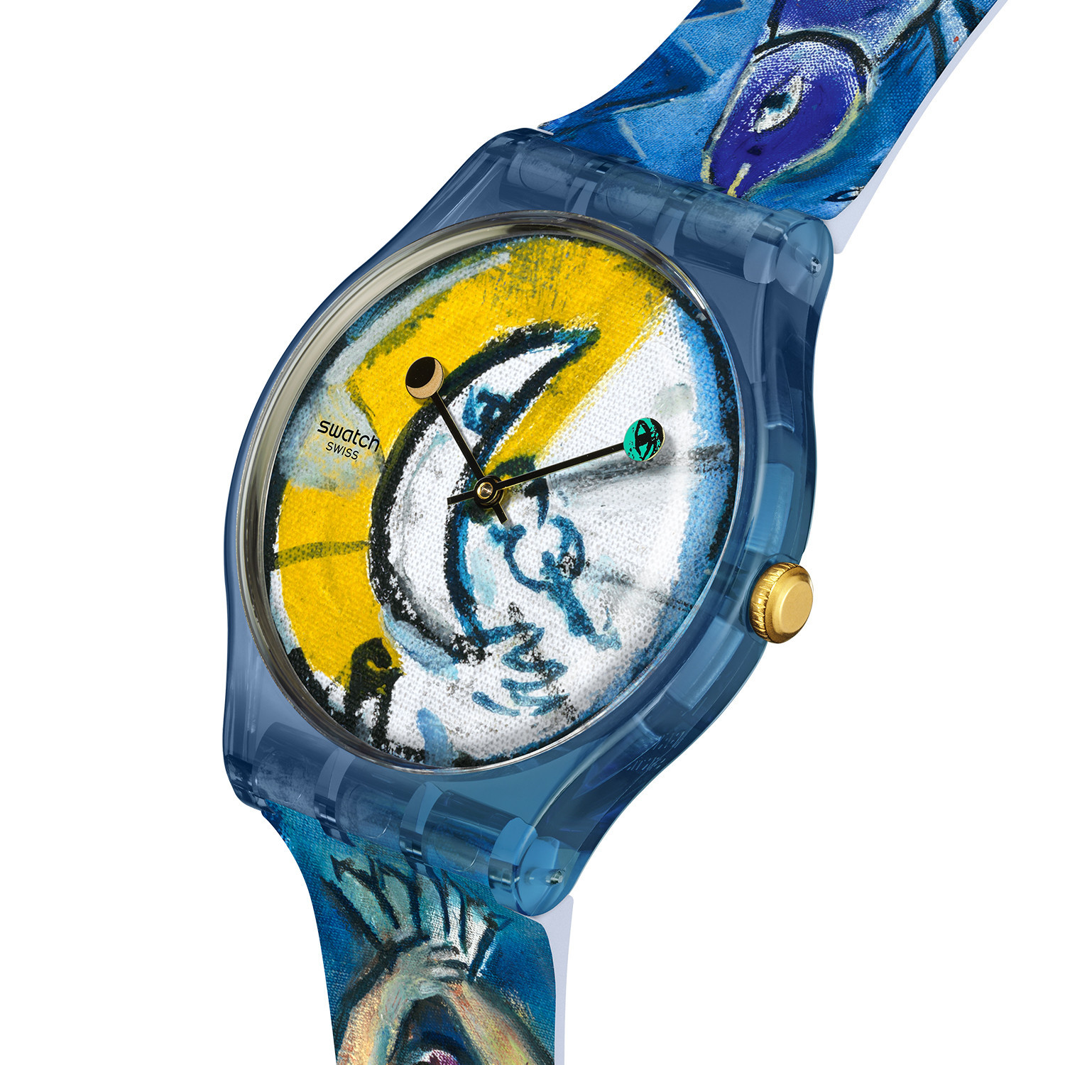 Montre Swatch Chagall's Blue Circus