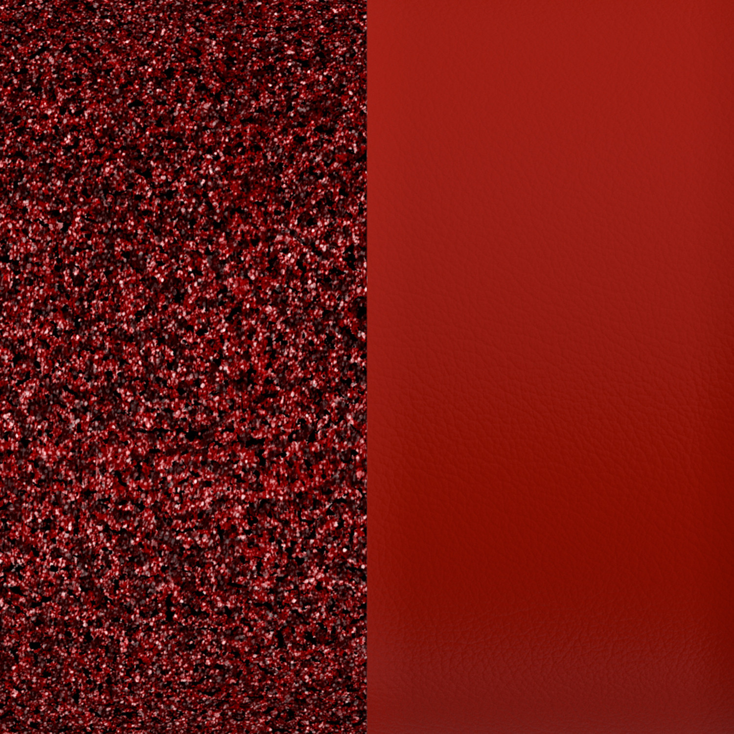 Simili bague Georgettes rouge pailleté/écarlate 12mm